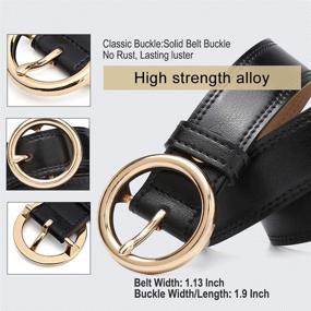 img 1 attached to CARDANRO Genuine Leather Business Elegant Women's Accessories and Belts