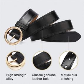img 2 attached to CARDANRO Genuine Leather Business Elegant Women's Accessories and Belts