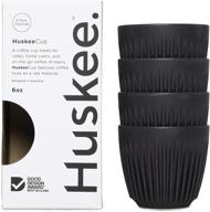 huskee cup charcoal 6 oz logo