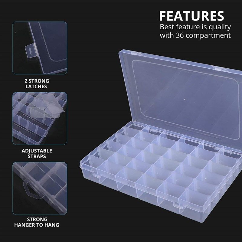 Goodyear 38cm Organiser Box 21 Compartments Robust Organise Seperators 900800 