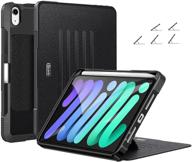 📱 ztotopcases for ipad mini 6 case 2021 - full body protective cover with pencil holder and auto wake & sleep function - black logo