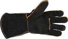 img 2 attached to 🧤 Premium Leather Welding Gloves by Forney 53425: Superior Protection for Welders