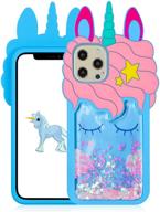 joyleop quicksand unicorn silicone character portable audio & video logo