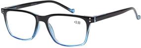 img 2 attached to 👓 5-Pack Comfortable Reading Glasses for Men and Women with Spring Hinges