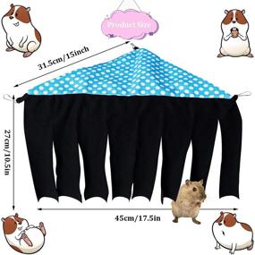 img 2 attached to Craftshou Small Animal Forest Curtain Hideouts - Guinea Pig Hideout Hideaway and Hammock, Fleece Corner Hideaways - Guinea Pig Accessories, Hanging Bed for Small Pets