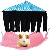 craftshou small animal forest curtain hideouts - guinea pig hideout hideaway and hammock, fleece corner hideaways - guinea pig accessories, hanging bed for small pets logo