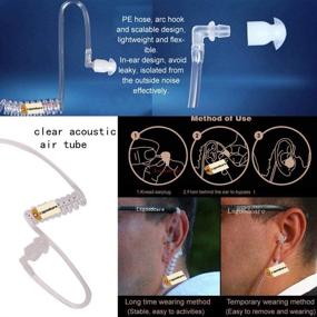 img 1 attached to Lsgoodcare Replacement Clear Covert Acoustic Tube Compatible For Motorola Kenwood Baofeng Two Way Radio Earpiece Headset