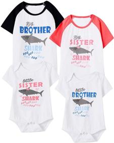 img 3 attached to 👔 Stylish Aslaylme Blue Big Boys' Matching Outfits - Tops, Tees & Shirts