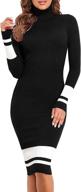 👚 women's ribbed turtleneck sleeve sweater - prettyguide clothing collection logo