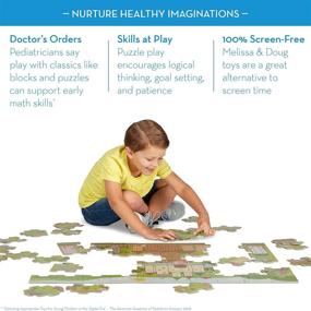 img 1 attached to 🧩 Melissa & Doug Natural Giant Puzzle: Enhancing Fun and Learning with Jumbo Puzzles