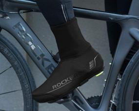 img 3 attached to ROCKBROS Winter Cycling Shoe Covers - Windproof Bike Bicycle Overshoes for Men & Women, Thermal Warmers