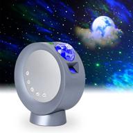 🌌 litenergy led sky projector light: ultimate galaxy lighting experience for gaming room, home theater, bedroom, or mood ambiance (blue) - with base and remote control логотип