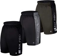nk pro 3pk men's athletic shorts - breathable mesh shorts for basketball, running, gym logo