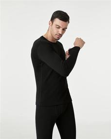 img 3 attached to LAPASA Men's 100% Merino Wool Thermal Underwear Top: Lightweight & Midweight Base Layer Undershirt for all-day warmth and comfort (M29, M67)