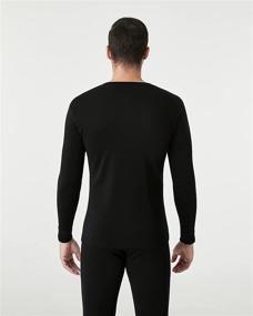 img 2 attached to LAPASA Men's 100% Merino Wool Thermal Underwear Top: Lightweight & Midweight Base Layer Undershirt for all-day warmth and comfort (M29, M67)