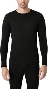 img 4 attached to LAPASA Men's 100% Merino Wool Thermal Underwear Top: Lightweight & Midweight Base Layer Undershirt for all-day warmth and comfort (M29, M67)