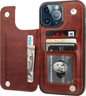 onetop compatible with iphone 13 pro max wallet case with card holder logo