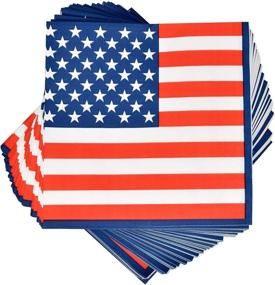 img 1 attached to Patriotic Tableware Independence Disposable Dinnerware
