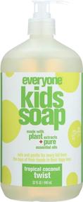 img 4 attached to 🥥 Safe & Gentle Tropical Coconut Twist 3-in-1 Soap for Kids: Shampoo, Body Wash & Bubble Bath