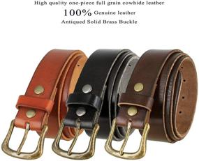 img 2 attached to 👒 Women's Casual Leather Antiqued Buckle Men's Accessories: Timeless Style Meets Versatile Charm