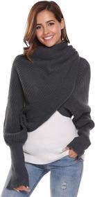img 3 attached to Stylish Blanket Scarf for Women: Gorgeous Accessories, Women's Scarves & Wraps