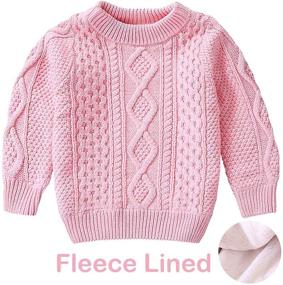 img 3 attached to Sleeve Chunky Toddler Boys' Pullover Sweater - Clothing and Sweaters