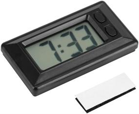 img 1 attached to TMISHION Digital LCD Table Car Dashboard Desk Clock with ⏰ Date, Time, and Calendar Display - 3.0 x 1.7 x 0.7 Inch