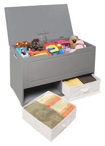 img 2 attached to 📦 2 Basket Drawer Toy and Storage Box with Adjustable Height