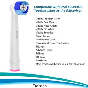 img 2 attached to 🦷 FREZAHN 8-Pack Toothbrush Heads Compatible with Oral B Electric Toothbrush - Braun Oral B Toothbrush Replacement Heads