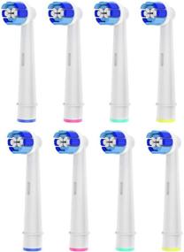 img 4 attached to 🦷 FREZAHN 8-Pack Toothbrush Heads Compatible with Oral B Electric Toothbrush - Braun Oral B Toothbrush Replacement Heads