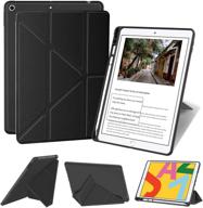 📱 supveco ipad 10.2 inch case 2021-2019 - pencil holder, multiple viewing angles, magnetic smart cover logo