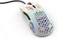 🖱️ glorious model d gaming mouse, white matte finish (gd-white) - enhanced seo logo