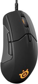 img 1 attached to SteelSeries Sensei 310 Gaming Mouse - TrueMove3 Optical Sensor with 🖱️ 12,000 CPI - Ambidextrous Design - Split-Trigger Buttons - RGB Lighting - Black