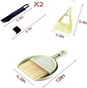 img 1 attached to 🐇 Mini Hangable Broom and Dustpan Set - Cute Bunny Cleaning Tool for Animal Litter - Ideal Small Dustpan and Brush Set for Guinea Pigs