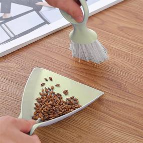 img 2 attached to 🐇 Mini Hangable Broom and Dustpan Set - Cute Bunny Cleaning Tool for Animal Litter - Ideal Small Dustpan and Brush Set for Guinea Pigs