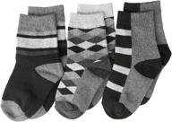 носки jefferies socks big boys' argyle stripe crew (набор из 3) логотип