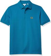 👕 stylish and trendy: lacoste boys' summer badge pique polo shirt - shop now! logo