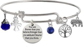 img 4 attached to TISDA Inspirational Bracelet: Unleash Your Bravery, Strength, and Intelligence with Style