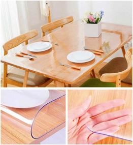 img 3 attached to 🍽️ Enhance Your Dining Experience with VALLEY TREE Protector Transparent Dining - A Stylish and Practical Addition to Any Table