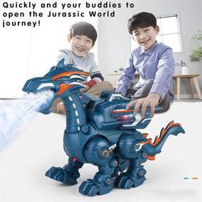 img 3 attached to Multifunctional Dinosaur One Touch Realistic Christmas Kids' Electronics