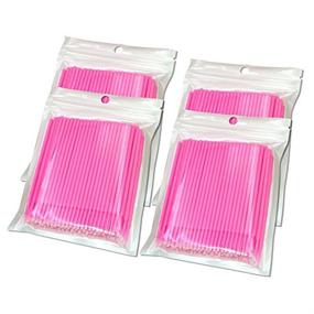 img 2 attached to GoWorth 500Pcs Durable Micro Disposable Eyelash Extension 💆 Applicators: Perfect Mascara Brush for Makeup, Cleaning, and Eyelash Extensions