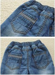 img 1 attached to 👖 Cotton Denim Jeans Pants for Toddler Boys' Clothing at Jeans