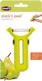 img 1 attached to Chef'n Stack'n Peel: One Size Multicolored Kitchen Tool for Efficient Food Prep