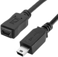 🔌chenyang cy usb 2.0 мини usb 5pin мужской к женскому продлительному кабелю - 5 футов мощного мини usb продлительного кабеля. логотип