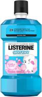 👶 ada accepted listerine smart rinse kids alcohol-free mouthwash, bubble blast flavor, 500 ml (3 pack) - dental cavity protection for children's oral care logo