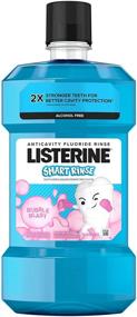 img 4 attached to 👶 ADA Accepted Listerine Smart Rinse Kids Alcohol-Free Mouthwash, Bubble Blast Flavor, 500 mL (3 Pack) - Dental Cavity Protection for Children's Oral Care