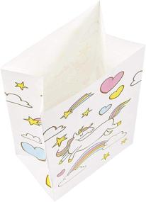 img 2 attached to Яркие радужные мешочки для угощений на вечеринку с единорогами: Идеальный вариант для детского дня рождения - 36 штук (5 x 8.5 x 3 дюйма)