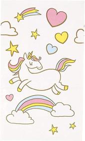 img 3 attached to Vibrant Rainbow Unicorn Party Favor Bags: Ideal for Kids Birthday Party - 36 Pack (5 x 8.5 x 3 In)