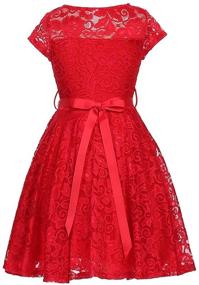 img 1 attached to 🌸 Stylish and Chic: IGirlDress Girls Floral Flower Dresses for Girls' Clothing and Dresses