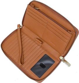 img 4 attached to Seammer Womens Blocking Leather Wristlet Women's Handbags & Wallets for Wallets